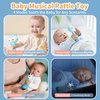 alilo Smart Bunny Baby Rattle Musical Light Up Toys, Infants Newborns Baby Toys 0-3-6-12-18-24 Months,1 Year Old Baby Gifts, 4 Music Modes and Color Recognition Function with 9 Color Card