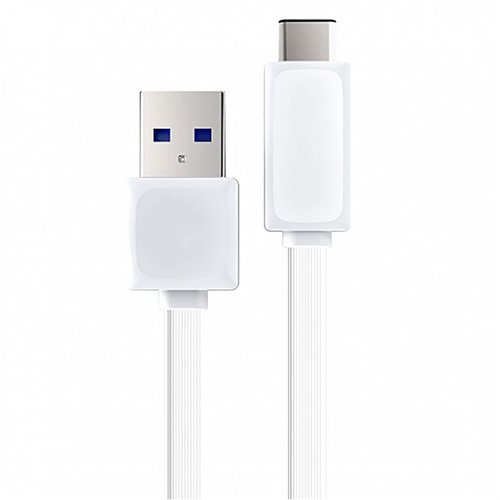 VOLT+ Quick Power Flat USB-C Cable Compatible with LG Stylo 4, Stylo 4 Plus, Stylo 4+, Stylo 5, Stylo 5+ with USB 3.0 Gigabyte Speeds and Quick Charge Compatible! (White 3.3ft1M)
