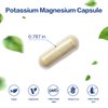 Potassium Magnesium Supplement 1000mg, Magnesium Potassium Zinc Aspartate Support Vascular, Bone, Heart, Muscle & Nerve Health, Non-GMO, Vegan, (120 Capsules)