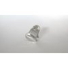 Generic Small mini heart silver metal hair claw clip (Clip quantity: 1 clip)