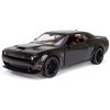All Star Toys 2018 Dodge Challenger SRT Hellcat Widebody Black with Red Interior 1/24 Diecast Model Motormax 79350 Exclusive Edition