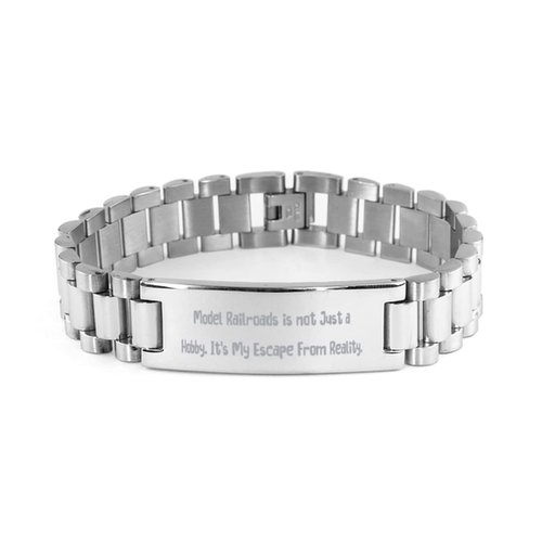 Cool Model Railroads Ladder Bracelet, Model Railroads is not Just a Hobby. It's My, Cheap Gifts for Friends, Birthday Gifts, Model trains, Toy trains, Train sets, Railroad tracks, Model railroad