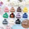 Sisiaipu 2 Inch Medium Hair Claw Clips 12 Pcs Square Hair Clips for Thin Hair Matte Nonslip Acrylic Banana Jaw Clips Bulk Hair Accessories for women and Girls - Basic