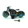 Charmgle Retro Wind-Up Adult Collection Toy, Motorcycle Toy Photography Props, Spring Tin Toys Decoration Black
