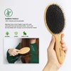 BESTOOL Hair Brush, Boar & Nylon Bristle Brush for Women men Kid, Oval Brush for Wet/Dry Hair Smoothing Massaging Detangling, Enhance Shine & Health