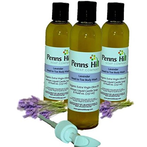 Organic Liquid Extra Virgin Olive Oil Castile Soap (Lavender)