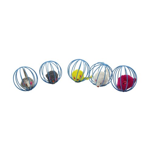 FixtureDisplays® Set of 3 Pcs Mouse Ball Cat Toy 12191 12191