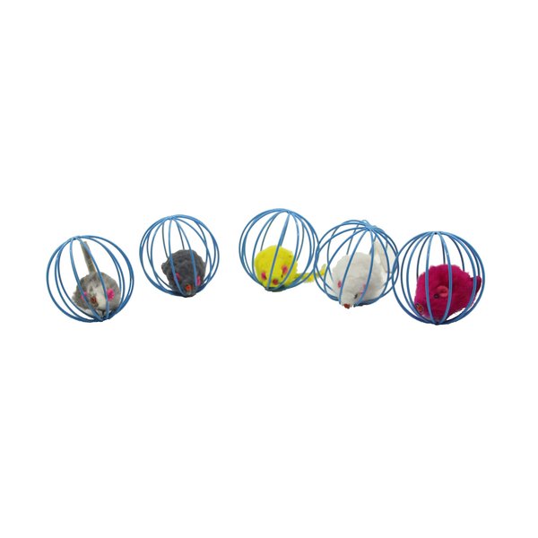 FixtureDisplays® Set of 3 Pcs Mouse Ball Cat Toy 12191 12191