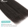 Lacer Hair Natural Black Tape in Hair Extensions Human Hair Black Woman Kinky Straight Skin Weft Real Human Hair Tape in Extensions 40pcs 16Inch 100G