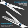 YUQGAOP Hair Cutting Scissors Set, Professional Stainless Cutting Hair Scissors, Barber Hair Cutting Scissors Thinning Shears Sharp Blades Hairdresser Haircut for Women/Men/Kids