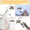 Relaxgiant 8 Pcs Cat Feather Propeller Refills Propeller Cat Toy Refills Cat Toy Feather Replacement Cat Wand Attachments