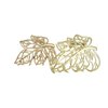 Generic Gold metal tree leaf leaves hair claw clip jaw clip (Primary color: Shiny gold), 1 Count (Pack of 1)