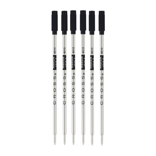 CROSS Ballpoint Pen Refills, Medium Point, Black Ink, 2 Per Pack, 3 Packs Total, 8513-2