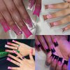 Fcozpjk Duck Nails Tips, 120Pcs Clear Short Duck Feet Nail Tips, Soft Nail Tips for Acrylic Nails Professional, Half Cover Duck Tips, Y2K Press On Nails, Nail Salon Supplies