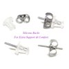925 Sterling Silver Pink Bunny Rabbit Stud Earrings 34987 (Nickel Free)