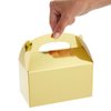 Juvale 24-Pack Treat Boxes - Candy Gable Boxes for Party Favors, Birthday, Wedding, Baby Shower (Gold, 6.2x3.5x3.6 In)