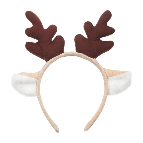 Totelux Reindeer Antlers Headband Deer Ears Hair Band Christmas Hair Accessories for Women Party Cosplay Costume Brown