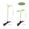 Bean Sprout Hair Clips 50pcs Little Grass Hairpin Funny Hairpins Green Plant Barrette for Women Girls Home Party Headwear