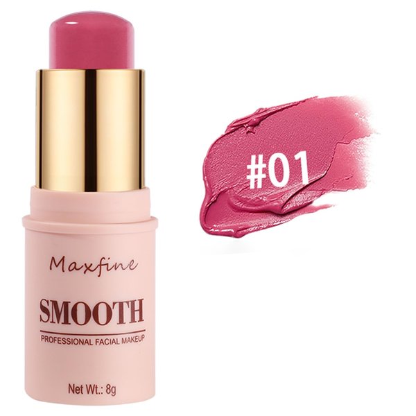 Blush for Cheeks - Buildable Cream Blush Tint Lip Face Eyeshadow Make Up 3-in-1 Blush Stick, Blush Contour Makeup Stick For Women Girl Gift (Rosy Bloom #1)