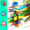 Bonka Bird Toys 1921 Husky Fan Chew Shred Forage Medium Parrot Cage Toy Pet, Conure, Quaker, Caique, and Similar Breed Sizes