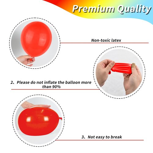 Red Yellow Blue Balloons, Rainbow Assorted Latex Balloons, 12inch Matte Blue Yellow Red Green Latex Balloons Colourful Confetti Star Balloons For Birthday Festival Carnival Circus Game Party Decor