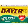 Bayer Asprin (NSAID) Low Dose Pain Reliever, 81MG, 32 count tablets