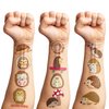 Cute Hedgehog Temporary Tattoos 10 Sheets 100 PCS Hedgehog Party Decorations Favors Supplies Theme Birthday Stickers Gifts for Boys Girls Kids Class School Prizes Carnival Christmas