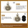 Kabinka DND Dice Set, 7pcs Mini Metal Dice with Pocket Watch Shell, Portable D&D Dice with Necklace, Dungeons and Dragons Dice for RPG(Five-Headed Dragon, Bronze)