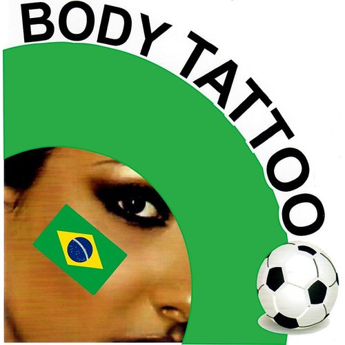 Womaha 30 Sheets Brazil Temporary Tattoos for Kids Football Temporary Face Tattoos…