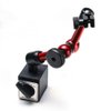 AGPtek 3-Joint Red Adjustable Magnetic Base Holder for Digital Dial Indicator