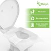 Toilet Seat Covers Paper Flushable (50 Pack) - XL for Adults and Kids Potty Training, 100% Biodegradable Travel Accessories Public Restrooms, Airplane, Camping