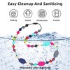 Chew Necklaces for Sensory Kids 2 Pack, Baby Silicone Teething Necklace, Nursing Necklace Breastfeeding Teether Toys, BPA Free, Freezable, Dishwasher and Refrigerator Safe