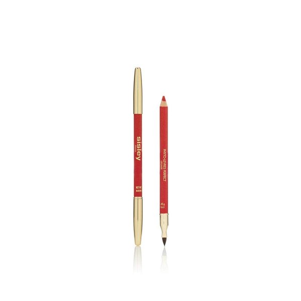 Sisley Phyto-Levres Perfect Lipliner with Lip Brush and Sharpener, # 7 Ruby, 0.04 Ounce