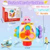 Vilalatfan Montessori Sensory Toys for 1 Year Old Girls Busy Fidget Board Cube Airplane Plane Car Travel Activities Toys for Educational Learning Toys - Easter Basket Stuffers for Toddlers 1-3