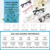 MARE AZZURO Computer Reading Glasses Women Blue Blocking Screen Light Readers 0 100 125 150 175 200 225 250 275 300 350 400 500 600 (Transparent, 6.0)