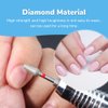 QUNZHAO 2Pcs Diamond Nail Drill Bits Carbide Conical Micro Cuticle Remover Bit for Under Nail Dead Skin Cleaning Cuticle Remove Nail Art Design Manicure(03 set)