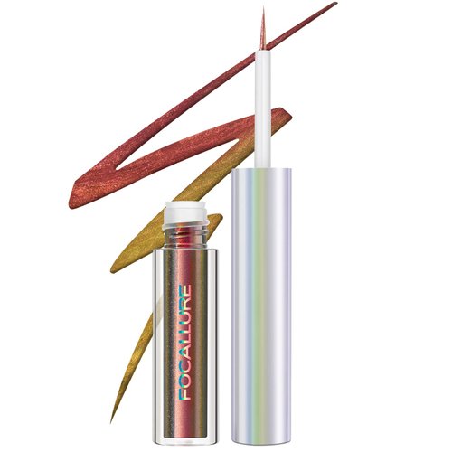 FOCALLURE Chameleon Liquid Eyeliner,Intense Color Shifting Eyeliner Pen,Metallic Multi-Reflective Finish,Sweatproof,Smudge-proof,Ultra-Fine Tip,MANTA