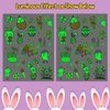 Glow Easter Temporary Tattoos for Kids Party Decorations, 40 Styles Luminous Easter Eggs Party Supplies Favors, Easter Tattoos Stickers (2 Sheets)