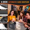 GDHSWJ Automatic Card Shuffler, Casino Card Shufflers 1-6 Decks USB-C/Battery-Operated, Electric Card Shuffler for UNO,Casino Card Game,Poker,Phase 10,Blackjack,Texas Hold'em,Home Card