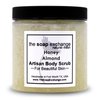 The Soap Exchange Sugar Body Scrub - Honey Almond Scent - Hand Crafted 16 fl oz / 480 ml Natural Artisan Skin Care, Shea Butter, Exfoliate, Moisturize, & Protect. Made in the USA.