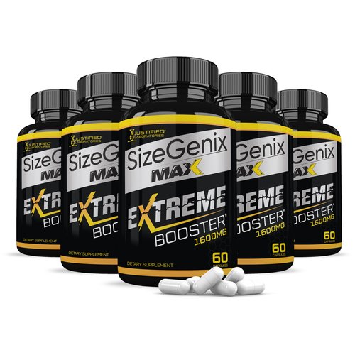 (5 Pack) Sizegenix Max 1600MG Advanced Men's Health Formula 300 Capsules