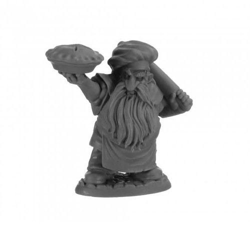 Dark Heaven Legends Tub Dwarf Baker Miniature Figure 25mm Heroic Scale Reaper Bones USA Reaper Miniatures