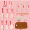 69pcs Play Kitchen Accessories Set,Kids Pots and Pans Playset,Play Food for Kids Kitchen Pretend Cooking Toys Set with Plastic Pressure Pots, Pans, Cooking Utensils for Toddlers Girls Boys Ages 4-8