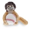 DolliBu Squirrel Monkey Stuffed Animal with Baseball Plush - Soft Plush Huggable Squirrel Monkey, Adorable Playtime Plush Toy, Cute Wildlife GIF for Kids, Adults - 12.5 Inch