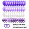 40PCS Purple Gradient Balloons 12 inch Confetti Balloons & Latex Balloons for Wedding Baby Shower Birthday Carnival Party Decoration Supplies