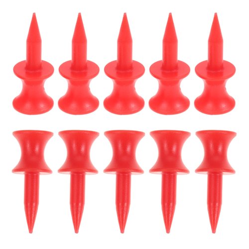 MUXSAM Golf Tees Unbreakable Step Down Plastic Castle Tees, 100-Pack Colored Bulk, Tee Size-1 1/4"/31mm, Long Short Color Pack for Practice Men Women Kids