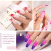 GAOY Color Changing Gel Nail Polish Set of 6 Temperature Changing Colors Including Red Pink Purple Mood Changing Gel Manicure Kit for Nail Art Home DIY