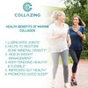 C COLLAZING - Alaskan Wild-Caught Marine Collagen Peptides + Hyaluronic Acid + Vitamin C, for Beautiful Skin, Hair and Nails, 120 Capsules