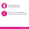 NeoCell Hyaluronic Acid Berry Liquid with Vitamin C; For Cellular Hydration for Skin, and Lubrication for Skin and Joints; Gluten Free; Dietary Supplement; 16 Fl. Oz., 32 Servings.* Pack May Vary