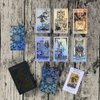 SUNHHX Tarot Cards, 78 Rainbow Tarot Cards Deck, PVC Waterproof Wrinkle Resistant Luxury Holographic Tarot Deck with Guidebook Fortune Telling Game Card for Tarot